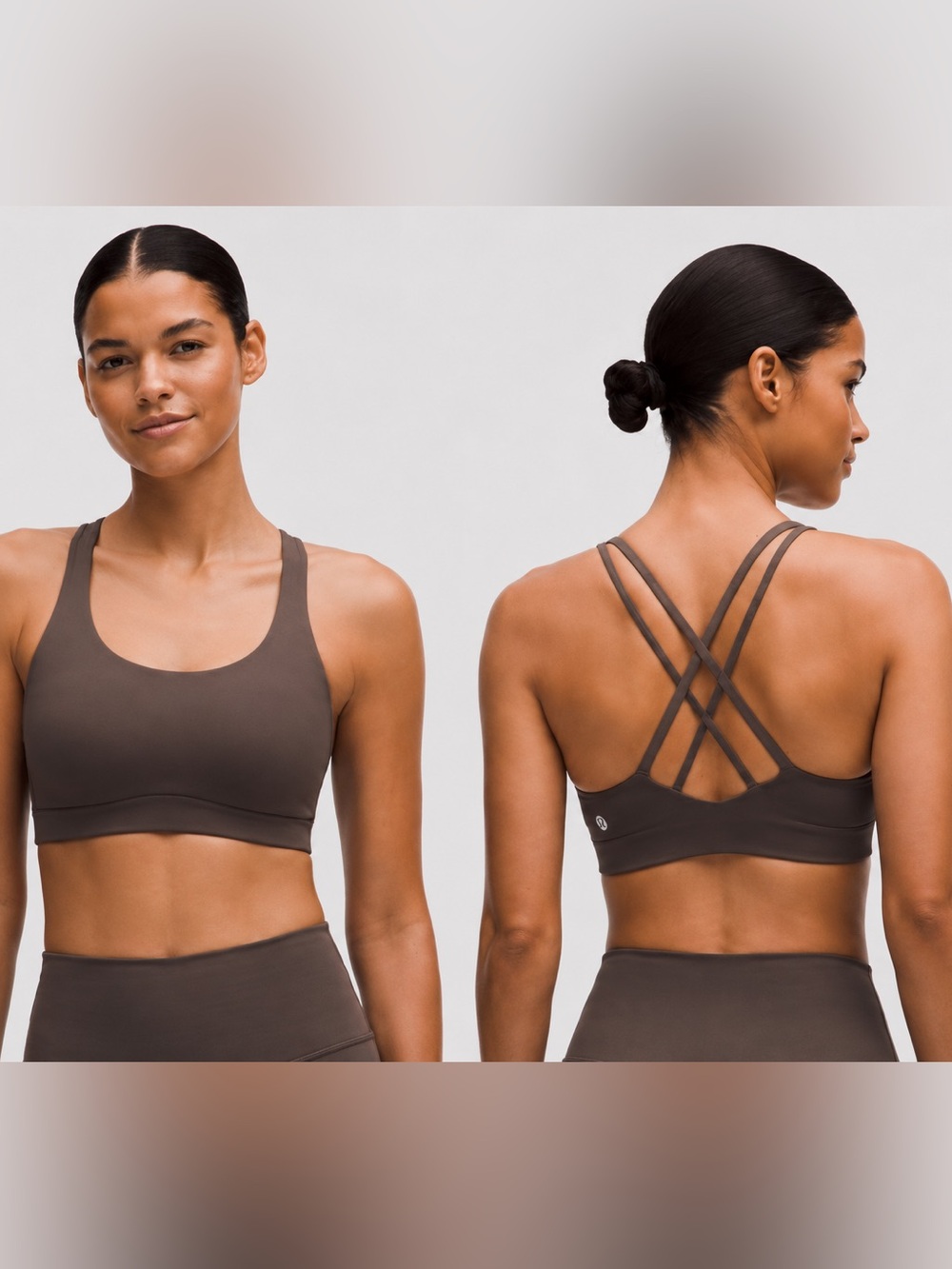 lululemon athletica Mauve Strappy Crossback Sports Bra